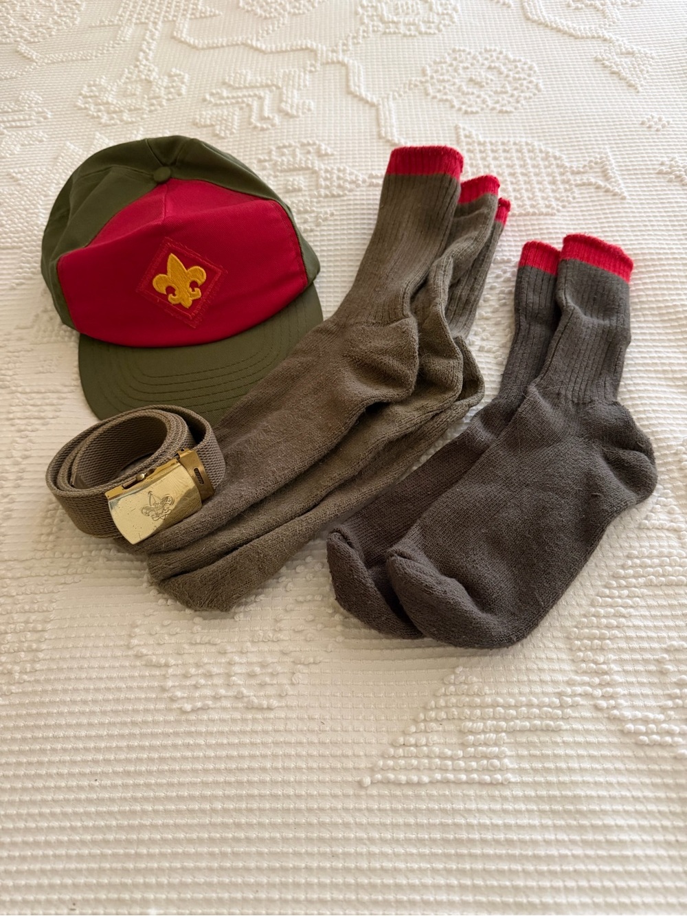 Boy Scouts Cap, Socks & Belt